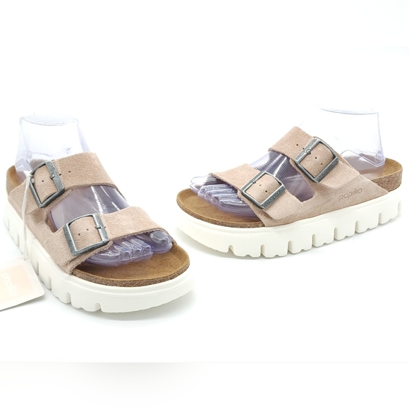 Papillio BIRKENSTOCK Arizona Chunky EU 38 US 7 Suede Platform Sandal - Picture 2 of 10